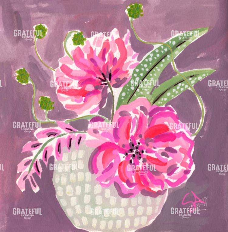 Happy Peony Magenta