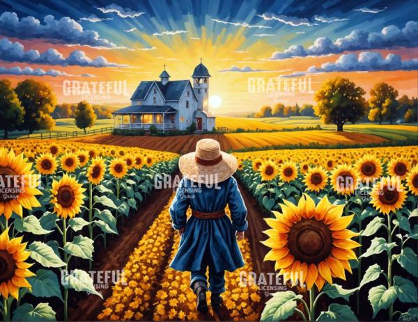 Golden Sunflower Morning