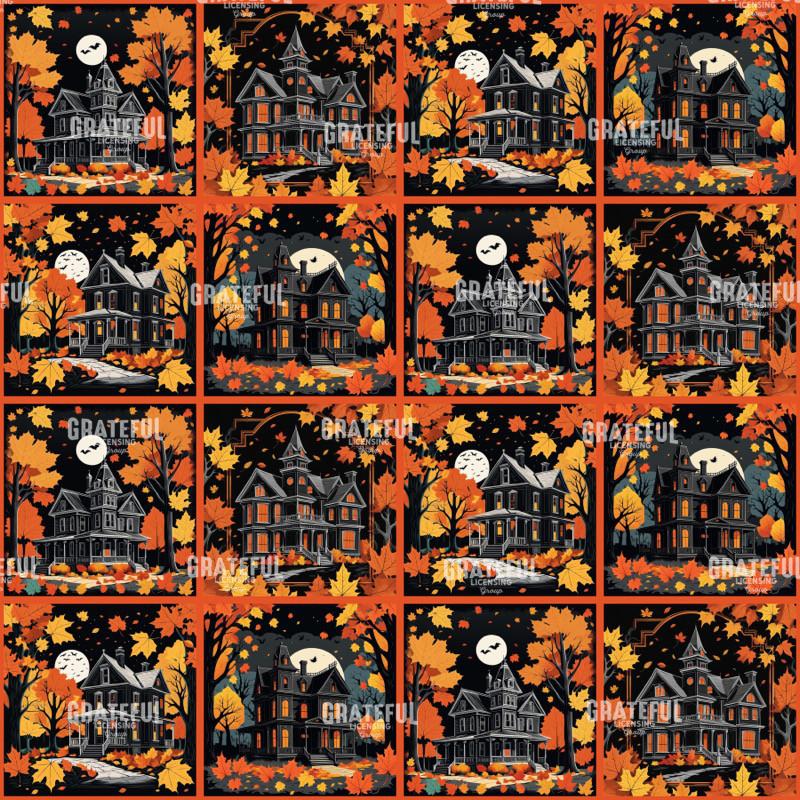 Haunted House Quilt Block Pattern