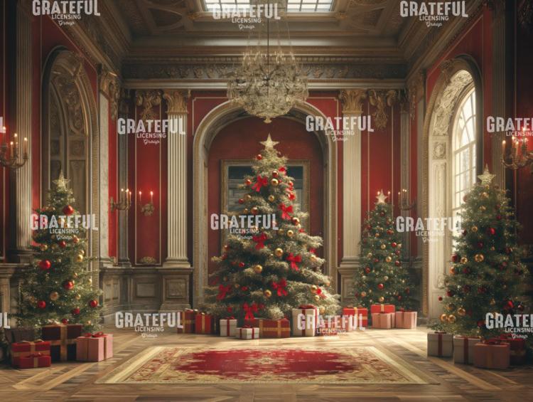 Christmas Hotel Lobby