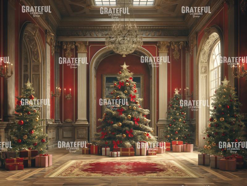 Christmas Hotel Lobby