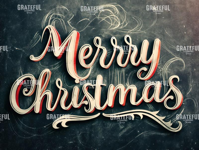 Merry Christmas Chalkboard