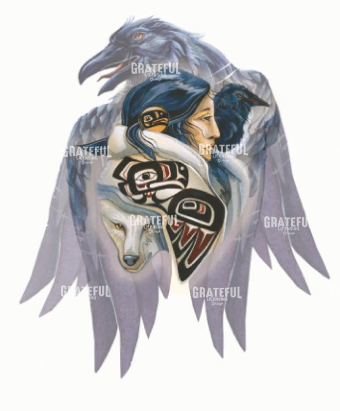 Raven Lady Silhouette