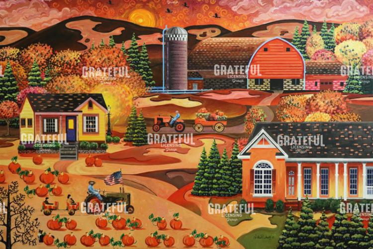 Autumn American Farm