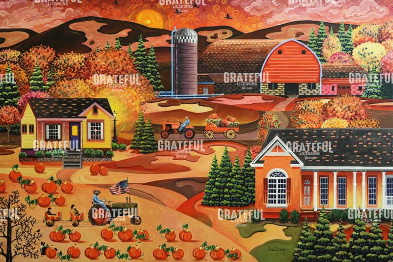 Autumn American Farm