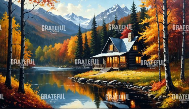 Autumn Cabin on The Lake