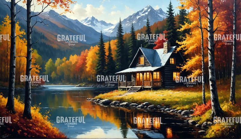 Autumn Cabin on The Lake