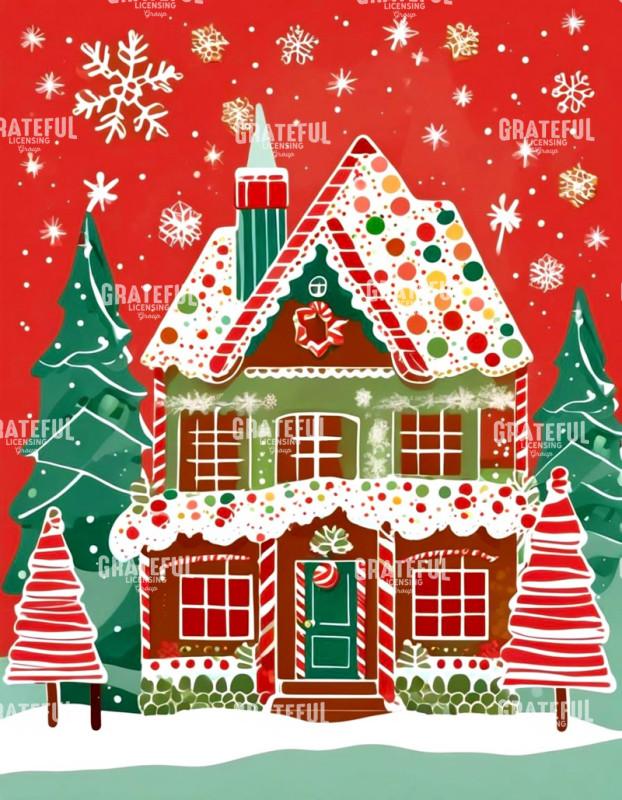 Retro Gingerbread House