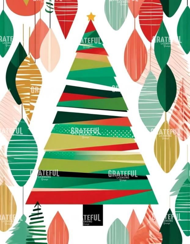 Color Block Tree and Ornaments