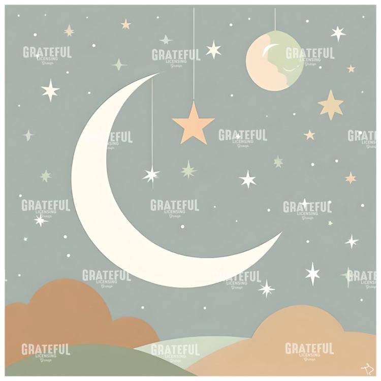 Stars On Strings Crescent Moon