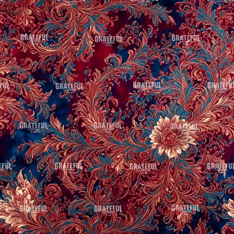 Claret Paisley