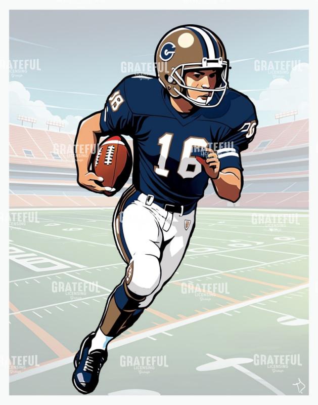 Football Legend Faded Background