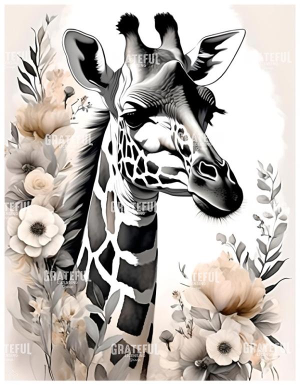 Watercolor Giraffe