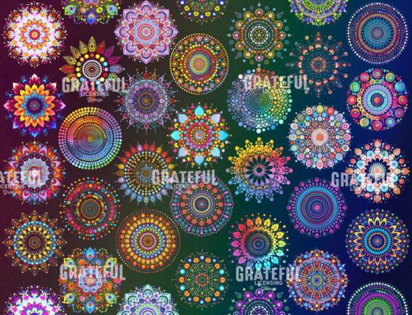 Mandala Collage Rainbow