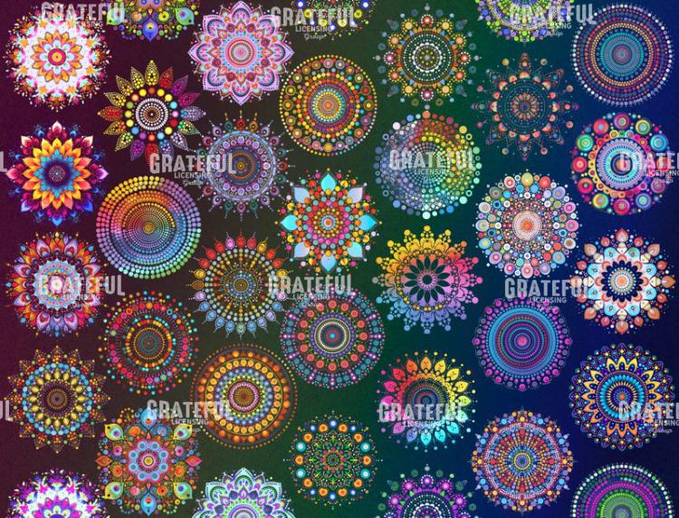 Mandala Collage Rainbow