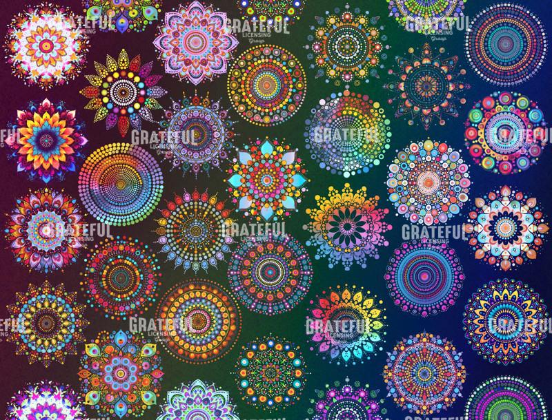 Mandala Collage Rainbow