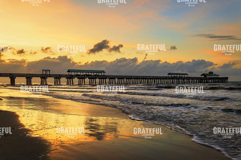 Sunrise at Folly Beach Pier.tif