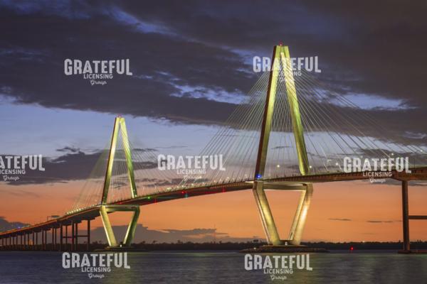 Sunset at the Arthur Ravenel Jr. Bridge.tif