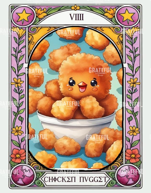 Chicken Nugget - Comfort Food Tarot Card