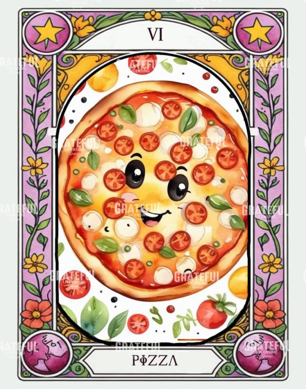 Pizza - Comfort Food Tarot Card