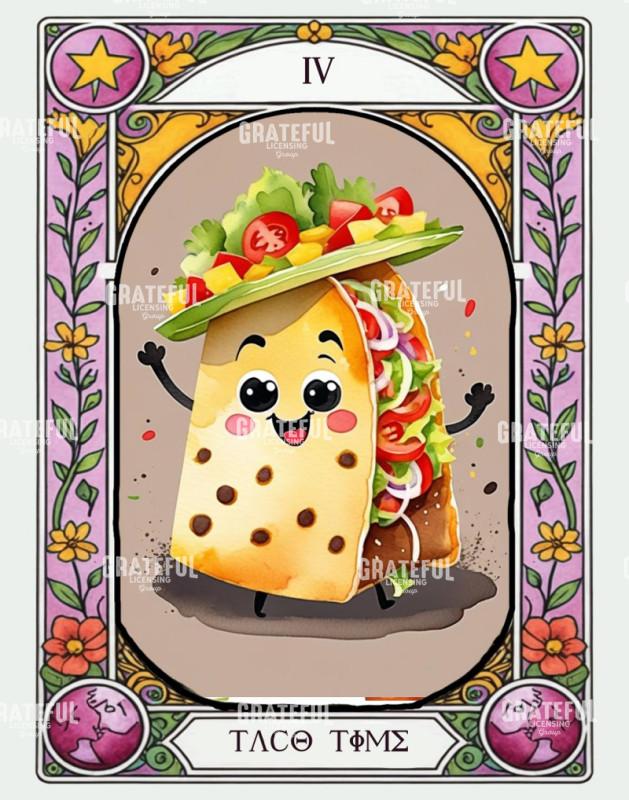 Taco Time - Comfort Food Tarot Card
