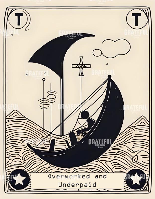 Nonsense Surreal Tarot- Overworked and Underpaid
