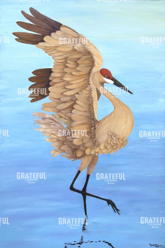 Sandhill Crane Mating Left