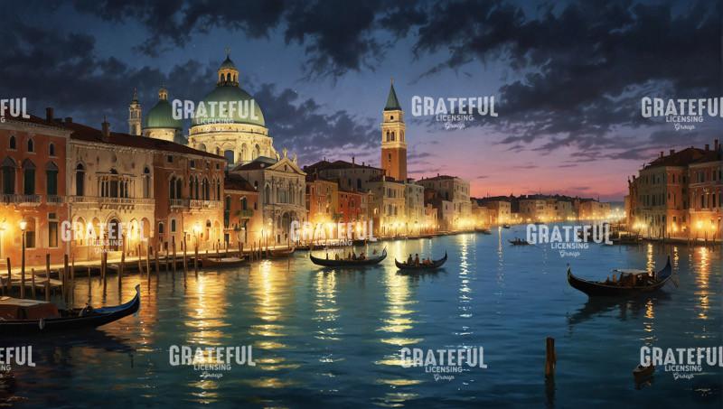 Venice Night Panoramic