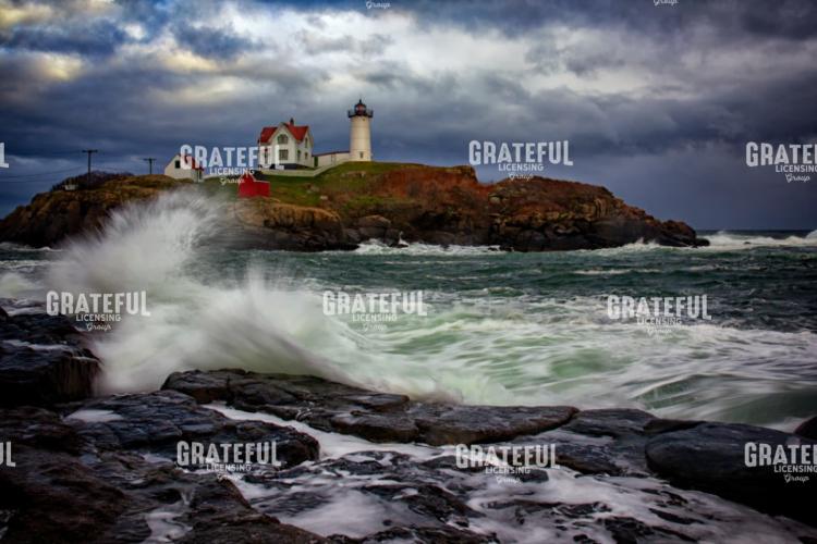 Autumn Storm at Cape Neddick