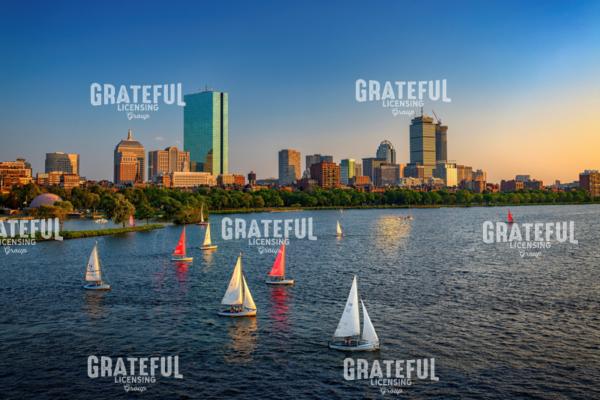 Boston Skyline Summer