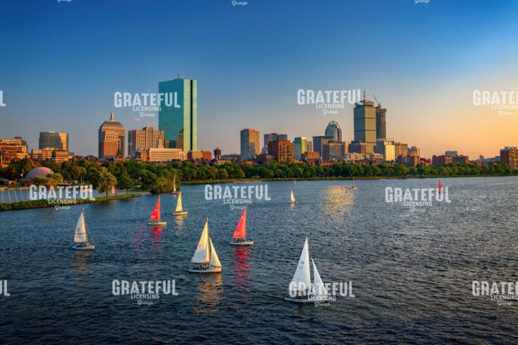Boston Skyline Summer