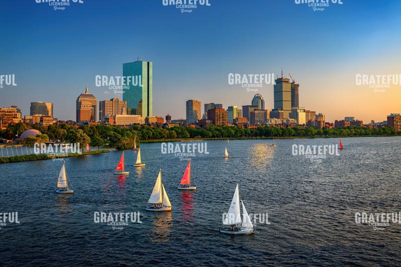 Boston Skyline Summer