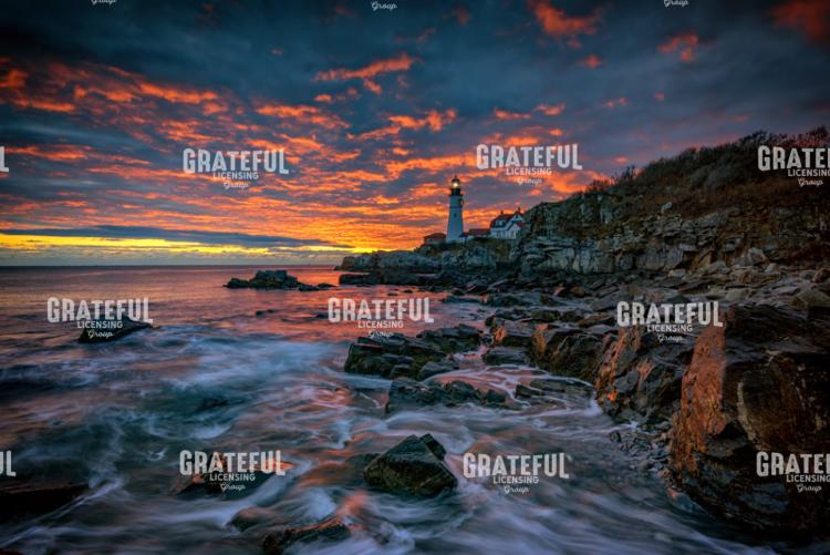 Autumn Sunrise in Cape Elizabeth