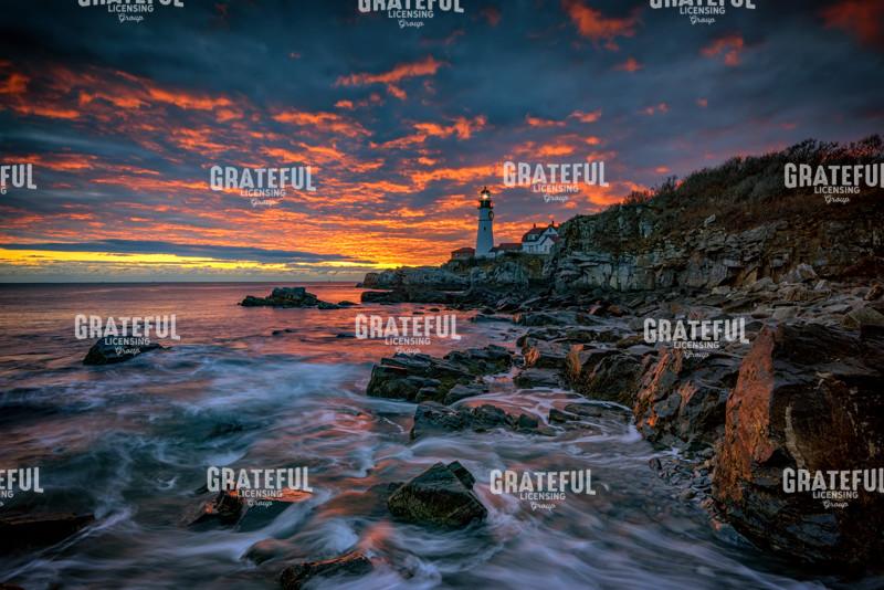 Autumn Sunrise in Cape Elizabeth