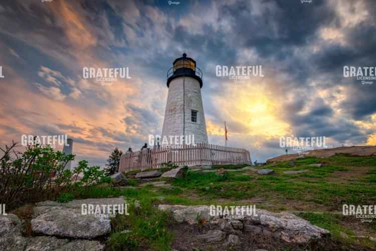 Cloudy Skies at Pemaquid Point