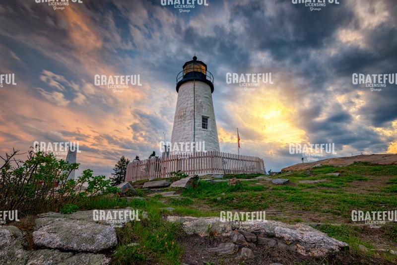 Cloudy Skies at Pemaquid Point