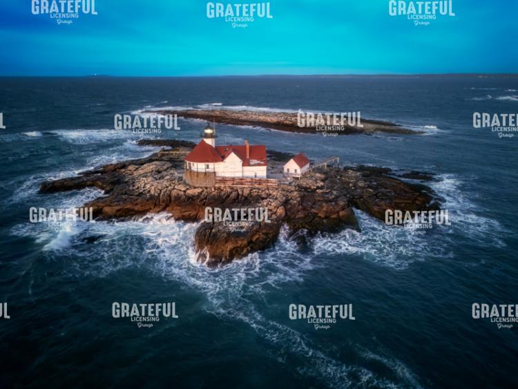 Blue Hour at Cuckolds Light