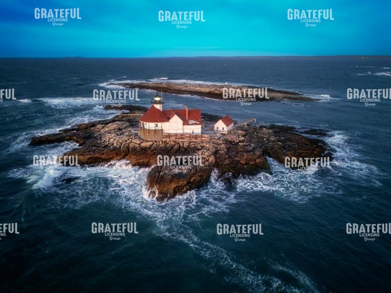 Blue Hour at Cuckolds Light