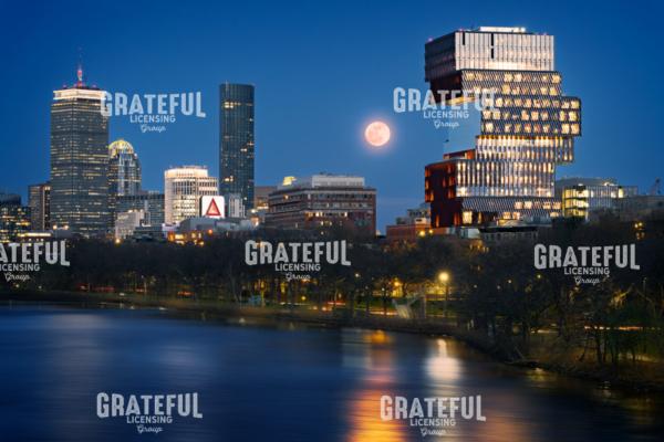 Moonrise Over Boston
