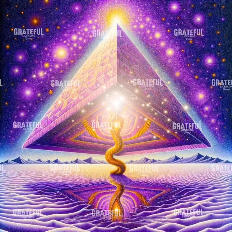 Purple Inverted Pyramid Purple Pyramid - Grateful Art Licensing