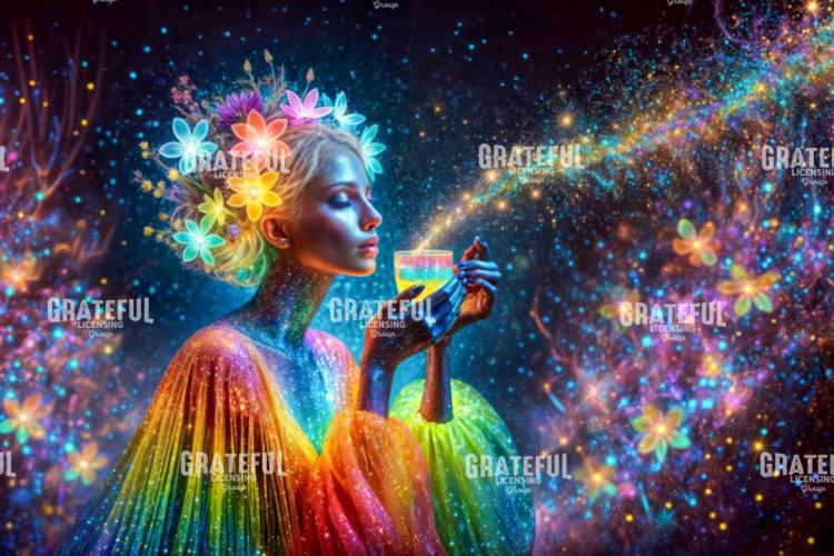 Cosmic Cup of Rainbow Spirit