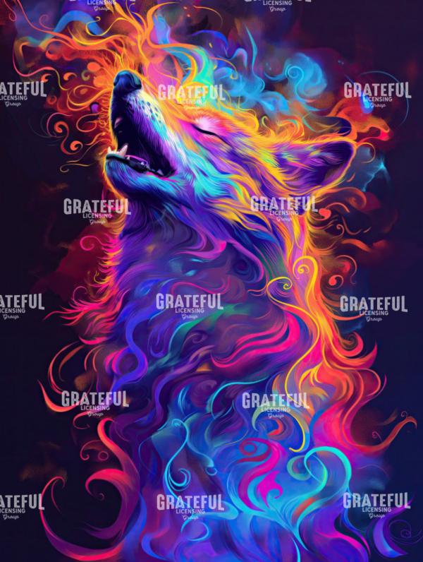 Wolf, Smoke and Swirls 3
