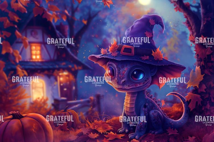 Halloween Dragon Cozy Cabin