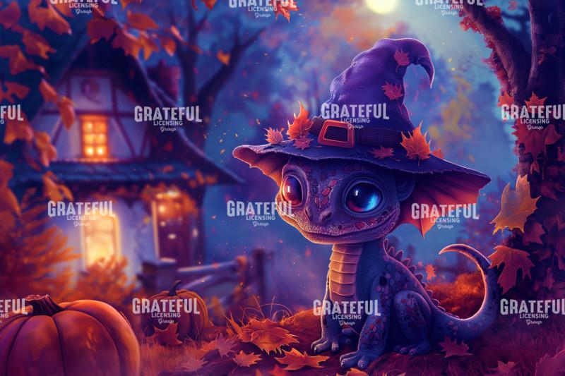 Halloween Dragon Cozy Cabin