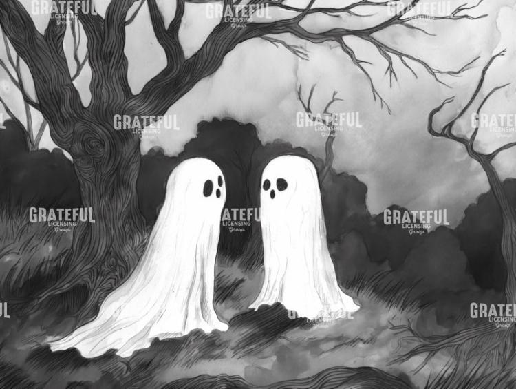 Trick or Treaters Ghost Kids