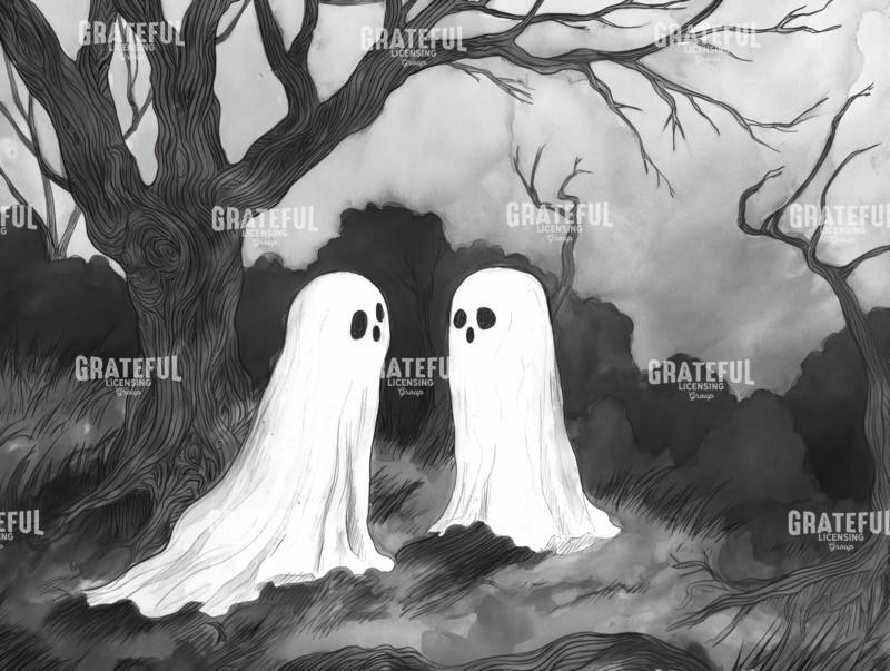 Trick or Treaters Ghost Kids