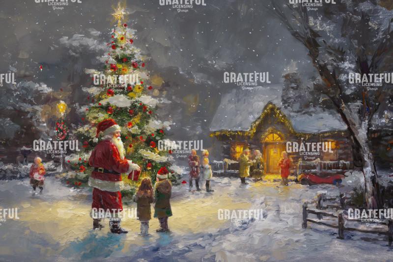 Classic Santa with Gifts