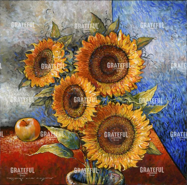 Four Sunflowers