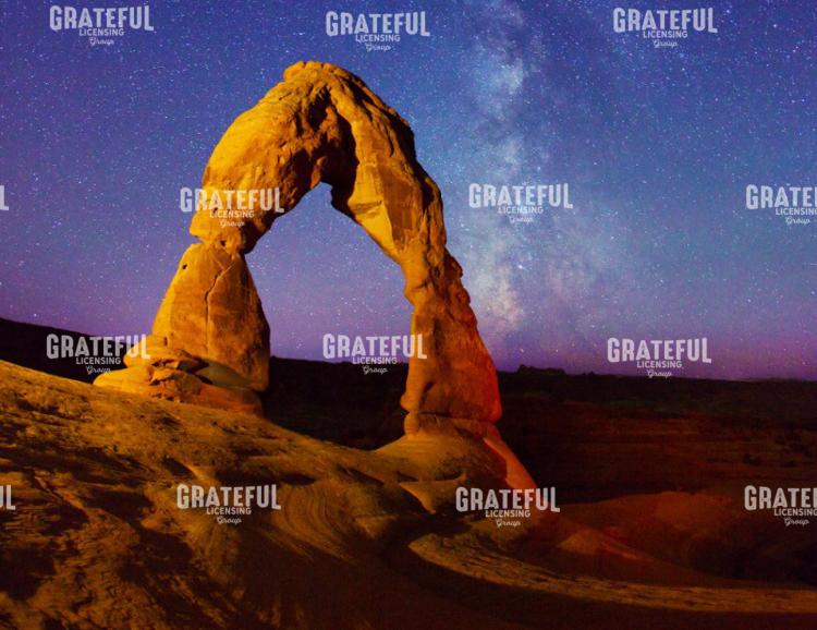 Delicate Arch Light Painting