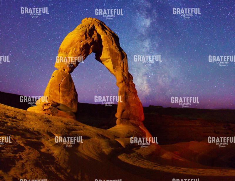 Delicate Arch Light Painting